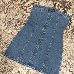 Abercrombie & Fitch Blue Denim Mini Dress